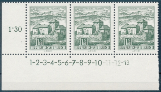 Briefmarke mit Symbolzahl(en)